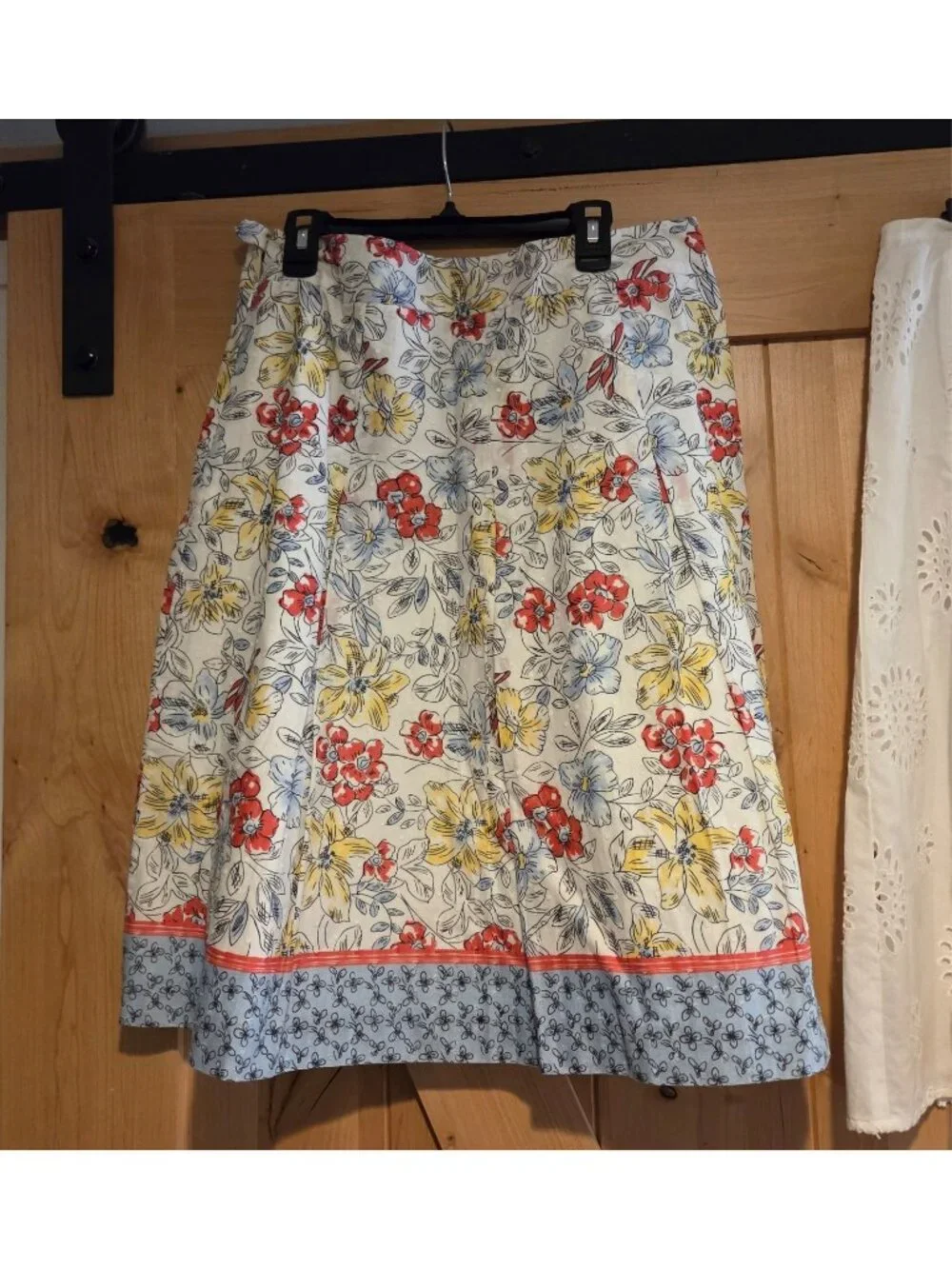 New! Lot of 2 Talbots Size 8 Petite Midi Skirts Eyelet Floral Lined